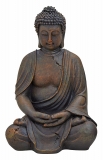 Dekofigur Thai Buddha, meditierend, braun, H 30 cm