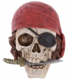 Gothic Piraten Totenkopf mit Kopftuch